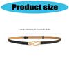 Adjustable PU Leather Waist Belt for Women Heart Shaped Clasp Waist Girdle Lightweight Fashion Waist Accessory