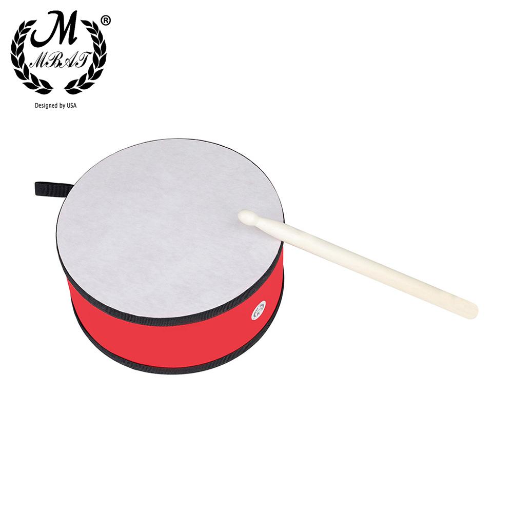 M MBAT Indian Style Double-sided Percussion Instrument Hand Drum Portable Kids Musical Gift Child Educational Toy Tambourine