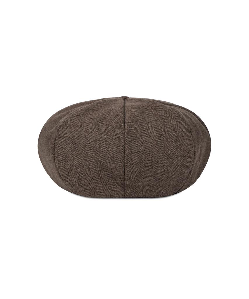Bajal Va Studded Octagonal Wool Beret Brown