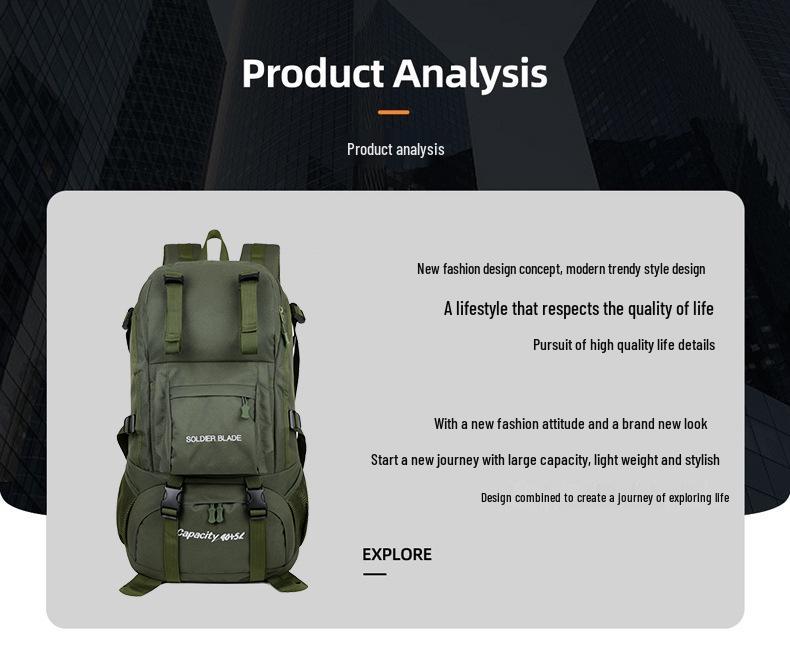 High-End Unisex Large Capacity Travel & Mountaineering Backpack