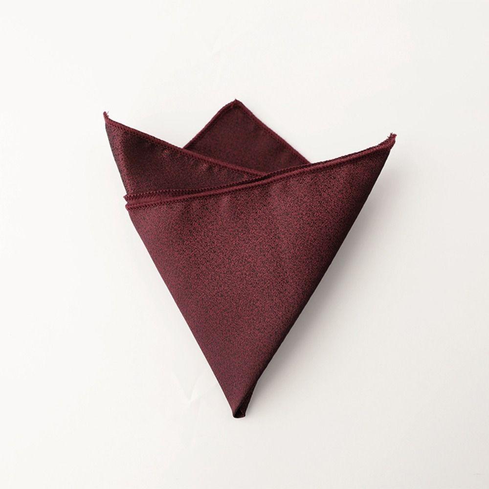 Polyester Men Handkerchief Solid Color Wedding Shirt Accessory Elegant Mens Pocket Square  For Men