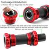 1Set Bottom Brackets Cup Remover Install and Removal Tool Universal Removing Tool for Cyclists and Mechanic