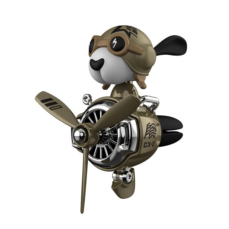 Punk Airplane Car Air Vent Perfume Creative Teddy Bear Aromatherapy Ornament Car Decor Fragrance