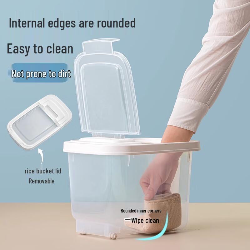 Chahua Mina Flip-Top Antibacterial Rice Container