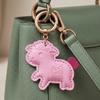 Sheep Pendant With Spring Buckle Pu Leather Bag Charms For Girls Handbags Backpack Decor Accessories Trendy Gift