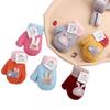 Cute Thickened Baby Children Rabbit Infant Cartoon Gloves Baby Mittens Knitted Gloves Warm Mittens