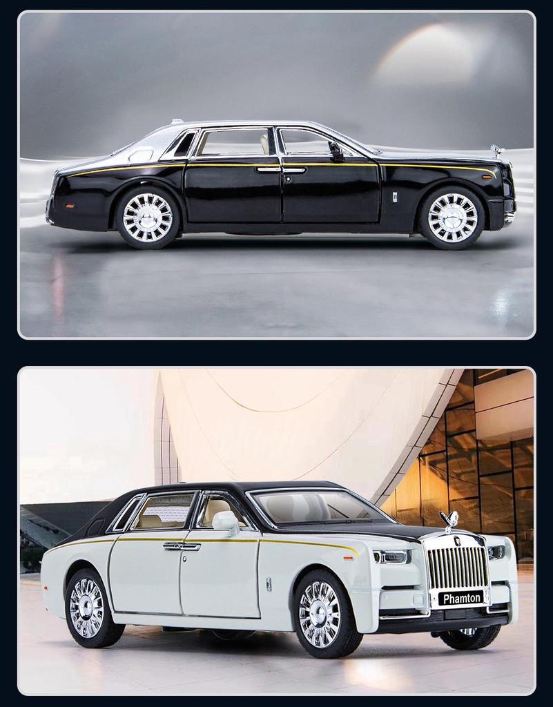 1:32 Diecast Phantom Car Model with Lights & Sound Effects, Toy for Boys