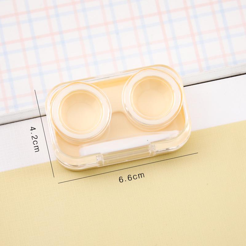 

Очаровательный прозрачный контейнер для контактных линз - Стильный девчачий держатель для очков в форме сердечка