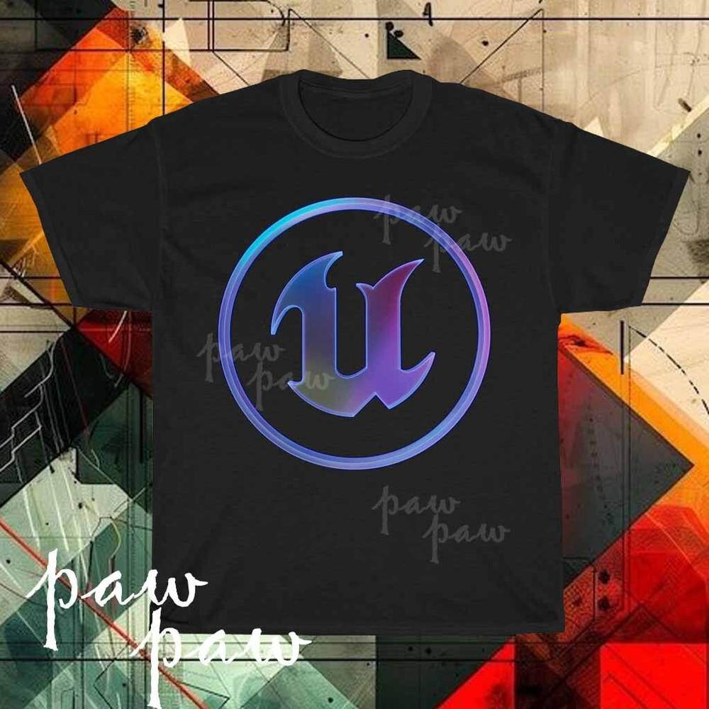 

New Unreal Engine Gradient Logo Men s T-shirt funny size S to 5XL M