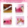 97PCS pink, white, silver, gray latex balloon set suitable for birthday parties, weddings, Valentine's Day parties, decoration