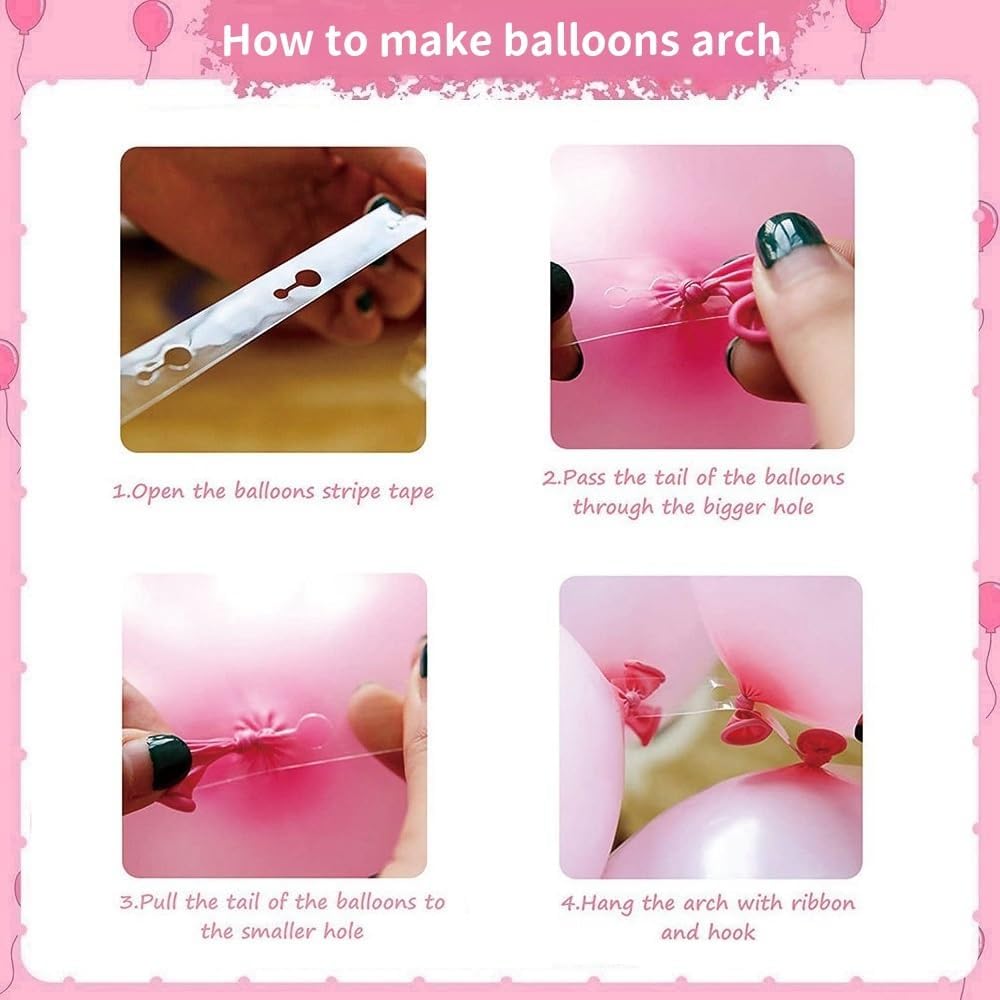 97PCS pink, white, silver, gray latex balloon set suitable for birthday parties, weddings, Valentine's Day parties, decoration