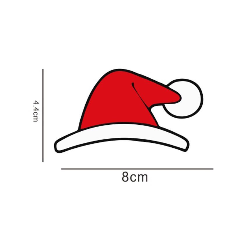 Adorable Car Creative Stickers for Tesla Model 3/Y Christmas Santa Hat Glass Window Decoration Tesla Decal Car Auto Accessories