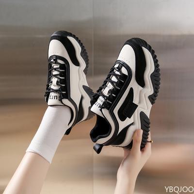 Fashion Ladies New Dad Shoes Trendy Versatile Sneakers Fashion Color Blocked Non Slip Shoe Casual Lace Up Women's Shoes Zapatos Mujer