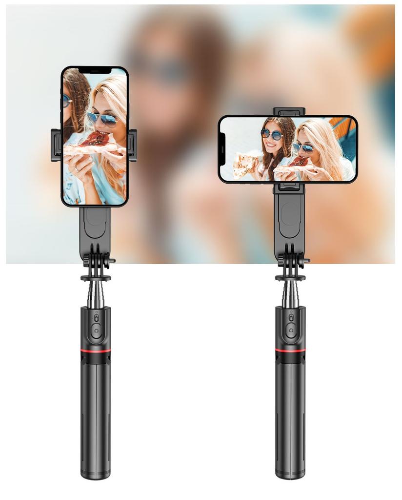 Selfie Stick Tripod Holder Lamp Selfie Stick 360 Usb + Phone Remote Control