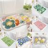 Sweet Flower Pattern Plush Absorbent Floor Mat Carpet For Home