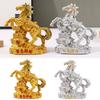 Chinese Traditional Resin Horse Statue Feng Shui Wealth Animal Decoration Home Office Crafts Sculpture Fortune Deskt L9L6