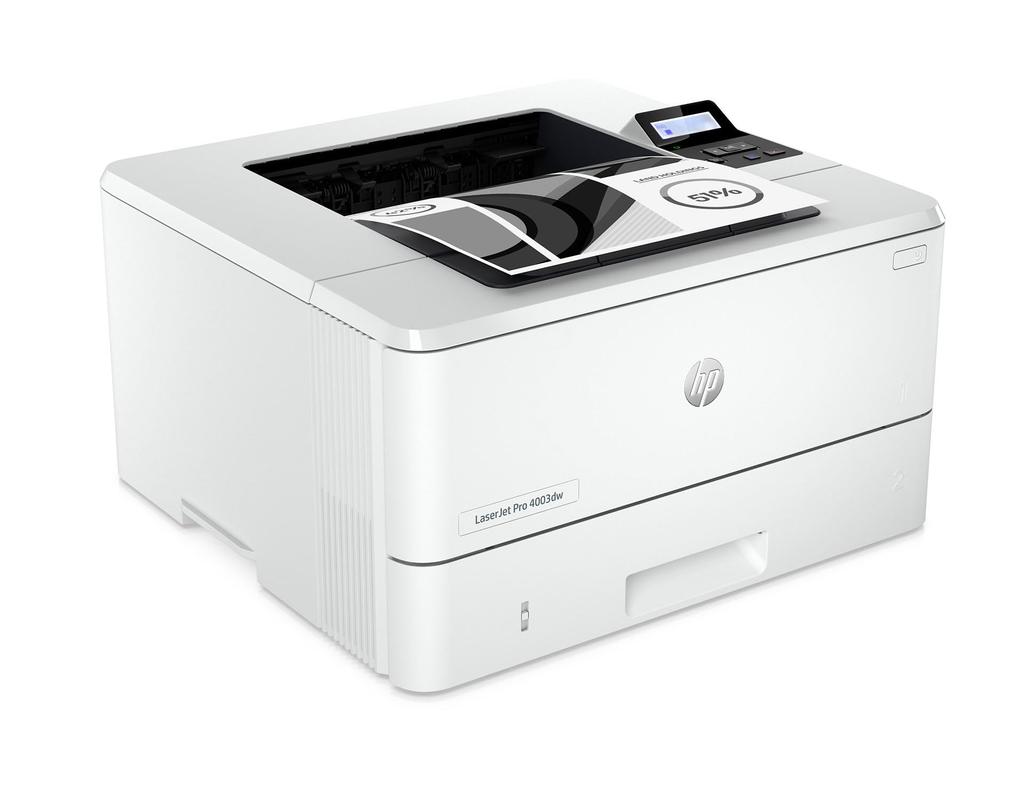HP Monochrome Laser Printer LaserJet Pro 4003dw toner High Ideal for counter Compact 3-year warranty, 2,400-sheet included, durability, 240,000