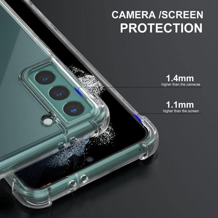 Coque - Samsung - S22 Plus - Protection renforcée - Silicone - 2 Verres Trempés
