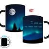 Northern Lights Valentine'S Day Ceramic Coffee Mark Cup Color Changing Cup Water Aurora Borealis