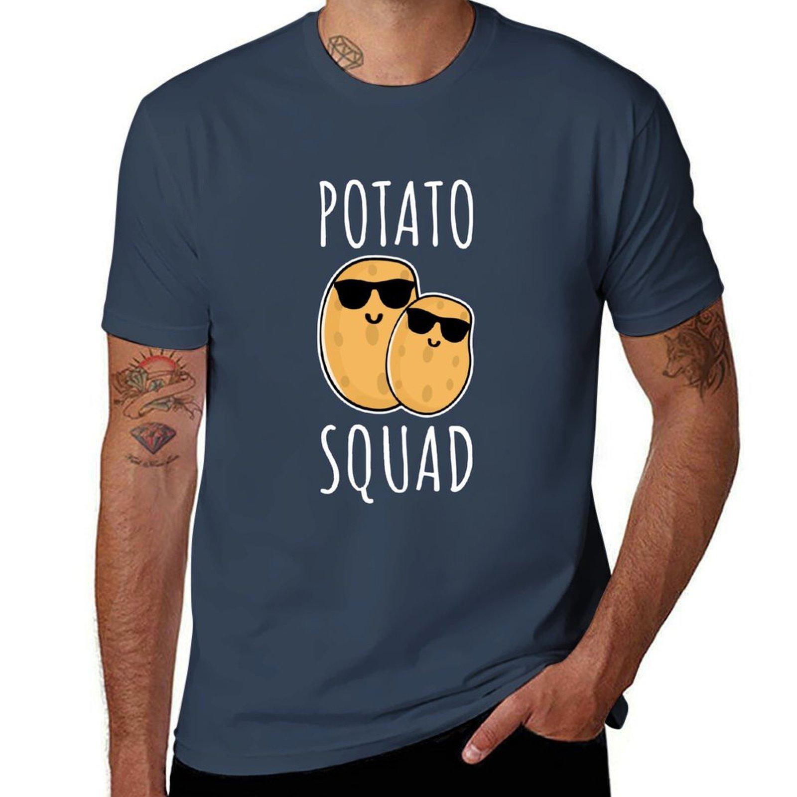 Potato Squad Funny Potato Gift Tshirt Big Size Simple Tshirt S
