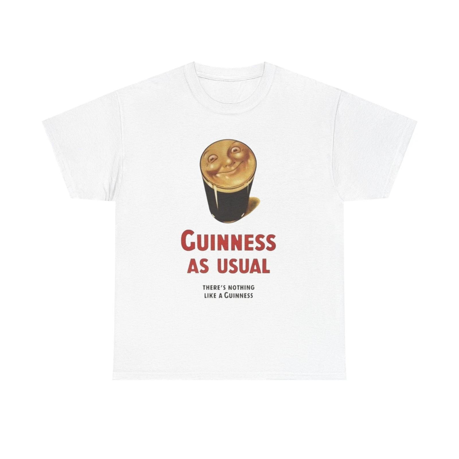 

Guinness Beer Vintage T Shirt Unisex Heavy Cotton Tee Gift 3XL