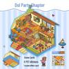 Blue 3D Stereo Art Landscaping Sticker - Large Miniature Scene for Journals & DIY