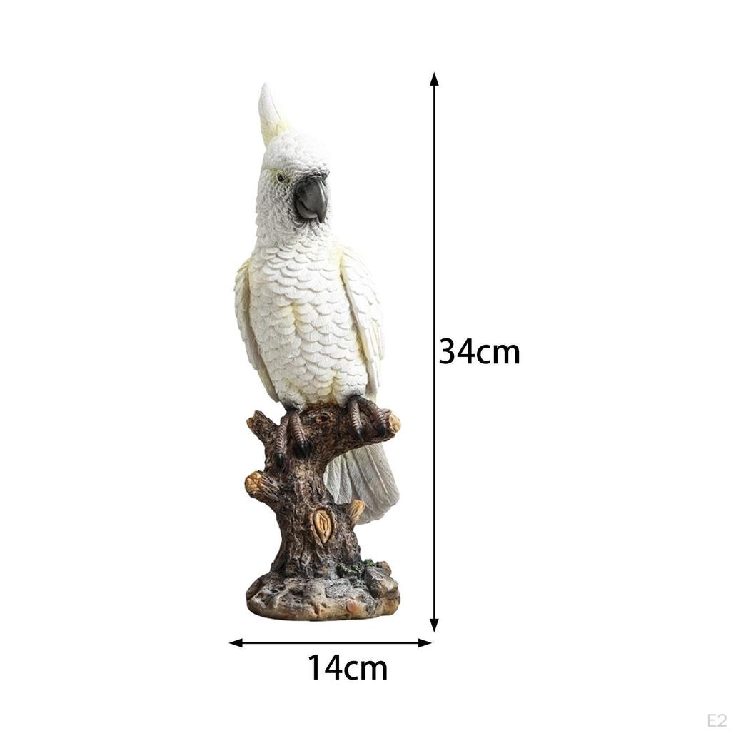 Resin Parrot And Reindeer Animal Sculpture Figurine Indoor Decorative Ornament for Desk Table