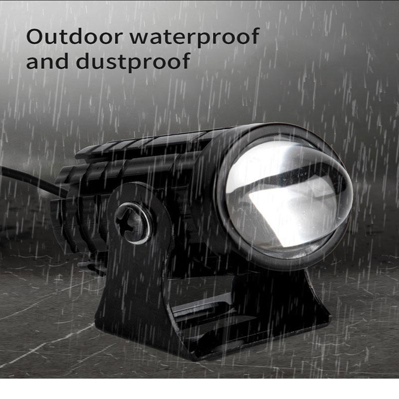 For Auxiliary Spotlight Lamp Moto Fog Light Accessories Motorcycle Mini Driving Light Headlight Universal Dual Color ATV Scooter