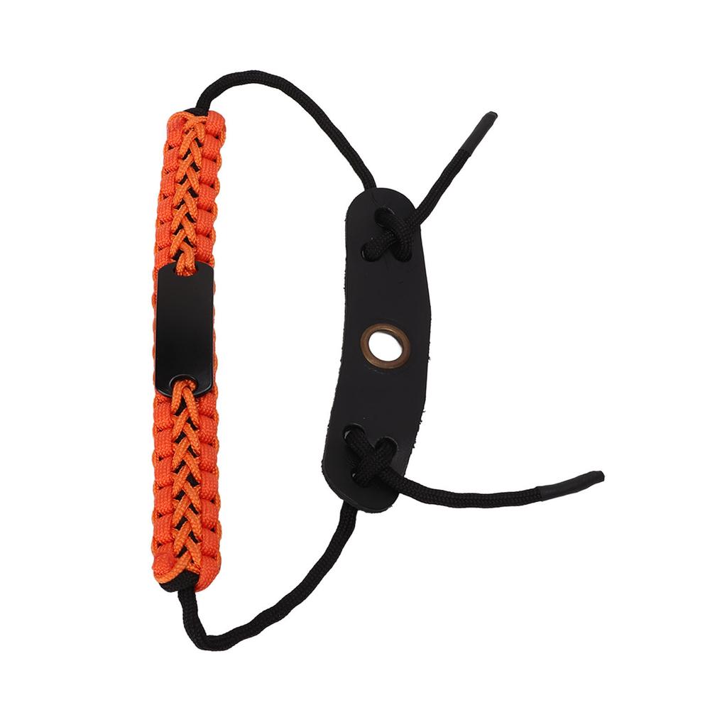 Nylon Rope Bow Archery Wrist Sling Adjustable Bows Arrows Wrist Rope for Hunting Shooting Orange