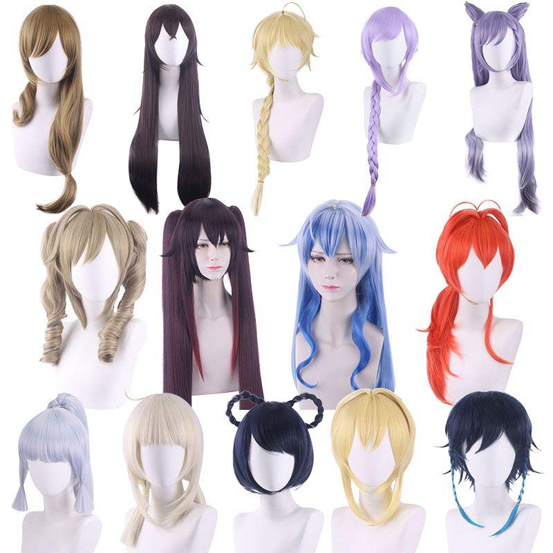 Genshin Impact Cosplay Wig For Stunning Characters Venti Keqing Barbara Diluc Ganyu Hutao
