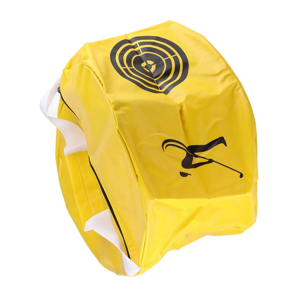 Golf Swing Training Aids Smash Impact Contact Power Golfer Practicing Bag Yellow