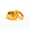 High End 18K Gold Plated Vintage Gear Rivet Shape Ring Stainless Steel Jewelry Trendy Finger Ring Tarnish Free