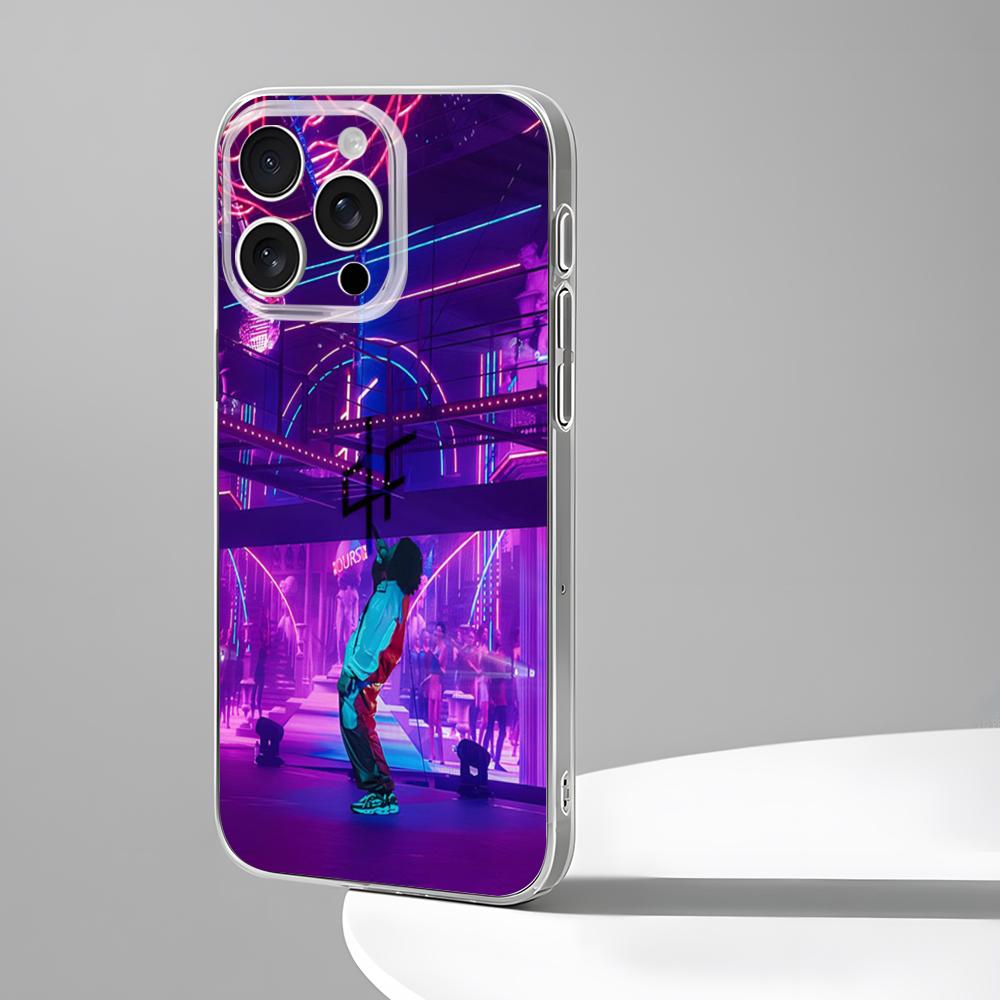 

PNL QLF Rapper Singer Phone Case New For IPhone 16 15 14 12 13 11 Pro Max Mini X XR XS Plus Black Silicone Transparent Cover iPhone15 Plus