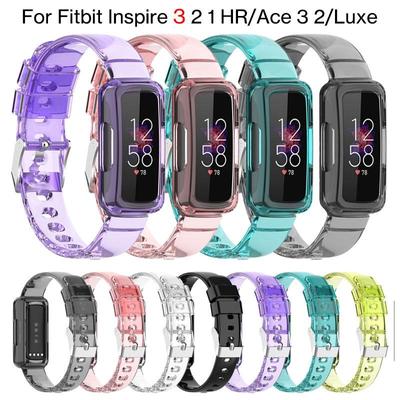 Klares Band für Fitbit Luxe Ace 3 2 Armband-Armband für Fitbit Inspire 2/Inspire/Inspire HR/Inspire 3 Band-Armband