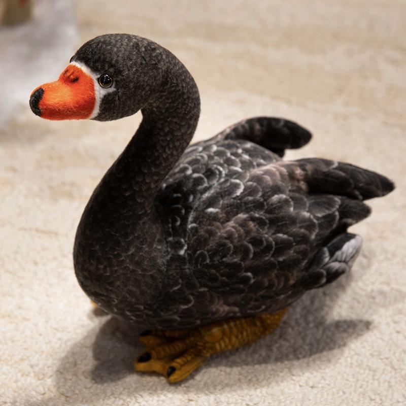 Lifelike Swan Plush Swan Toys Doll Pillow Kawaii Soft Simulation Swan Duck Swan Cute Goose Stuffed Animal Kids Gift Home Decor