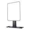 Shower Mirror Touch Control 3 Color Lights No Drilling Installation Water Proof Fogless Shower Mirror for Bathroom Black