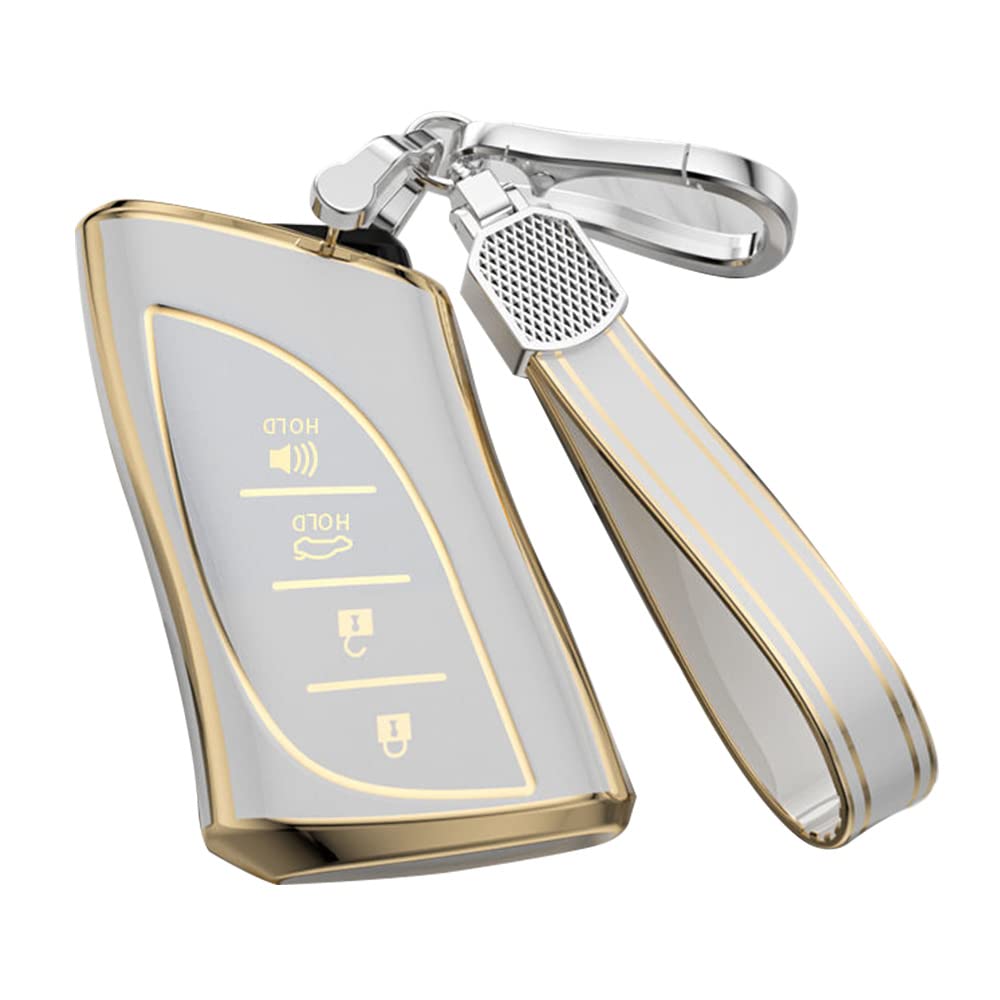 [KUNIO] Lexus Exclusive Key Case Keychain Lightweight TPU Suitable for белый