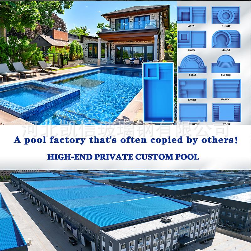 Customizable Fiberglass Family Spa Pool: Above & In-Ground Options