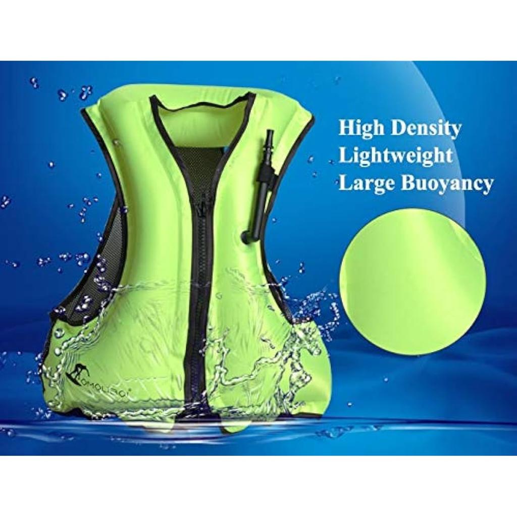 Šnorchlovací vesty Dospělí Nafukovací plovoucí bundy Lehký kajak Vztlaková vesta Přenosné Plavání Venkovní Vodní sporty (Vhodné pro 100-220 liber)