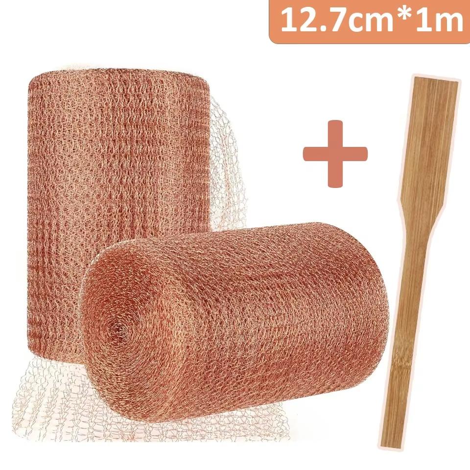 1/6/10/15m Anti-Pest Pure Copper Mesh Rodent Copper Wire Net Shielding Net for Distillation Plant Garden Supplies Woven Filter