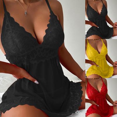 Women's Fashion Sexy Lace  Sexy Wireless Bra Sling Nightdress