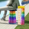 Rainbow Portable Retractable Folding Stool: Lightweight & Travel-Friendly Outdoor Chair for Fishing