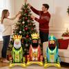Party Balloons 3 Pieces King Shape Standing Holiday Supplies Inflatable Holiday Balloons For Party Planners Christmas Home