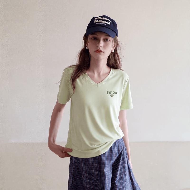 Xuezhongfei Women s Cooling V-Neck Short Sleeve T-Shirt XL