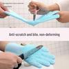 Silicone Bath Brush Gloves for Pets - Massage and Scrub for Dogs and Cats.