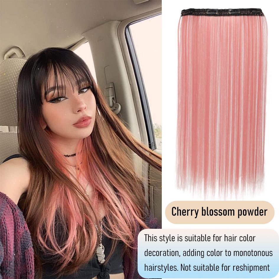 synthetic 20 inch coloured straight hair extensions wig chemical fibre card hair women wigs holiday party Halloween Christmas