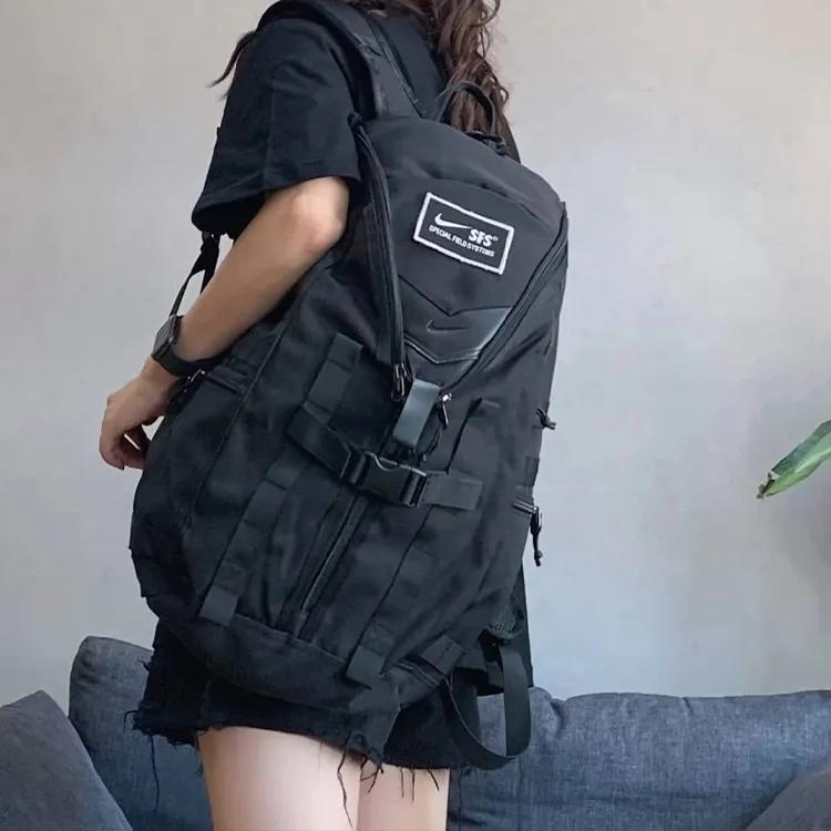 Nike Polyester Laptop Backpack Regular Unisex Black (Unisex) Backpacks BA6439 010
