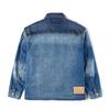 Lee Comfortable Version Spliced Fabric Jacket Denim Coat Men Jackets Dark-Blue LMT011095209189A09368
