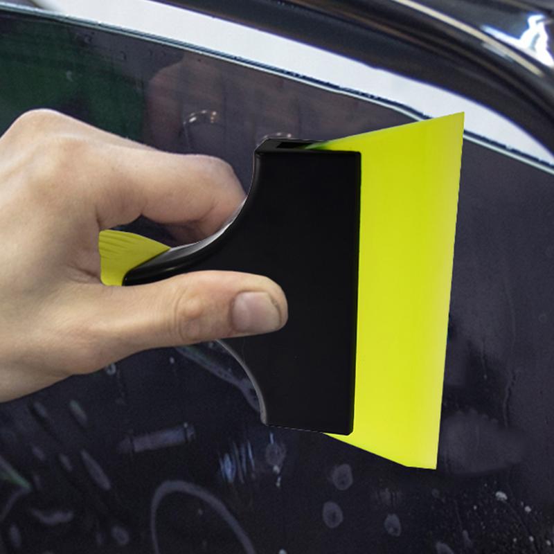 Window Tint Squeegee Tiny Small Shower Door Squeegee Small Window Scraper Shower Glass Cleaner Car Wrap Tool With Handle For