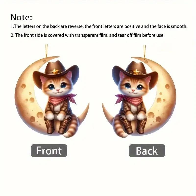 Colorful Acrylic Car Hanging Ornament Festive Gift For Decorative Backpack Use